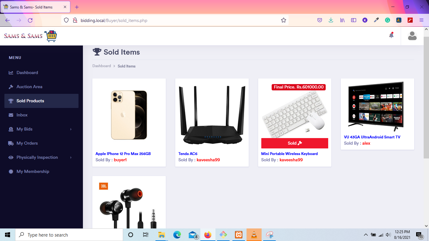 online auction system php mysql 11