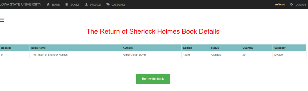 Library Management System PHP MySQL 4